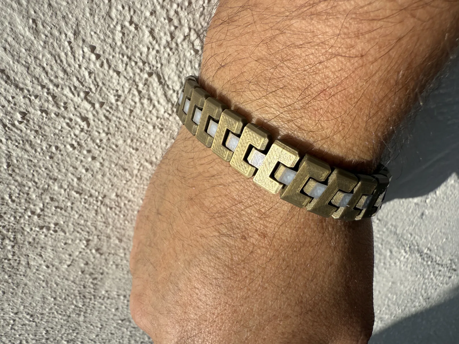 Pulsera zen de eslabones impreso en 3D, foto 4