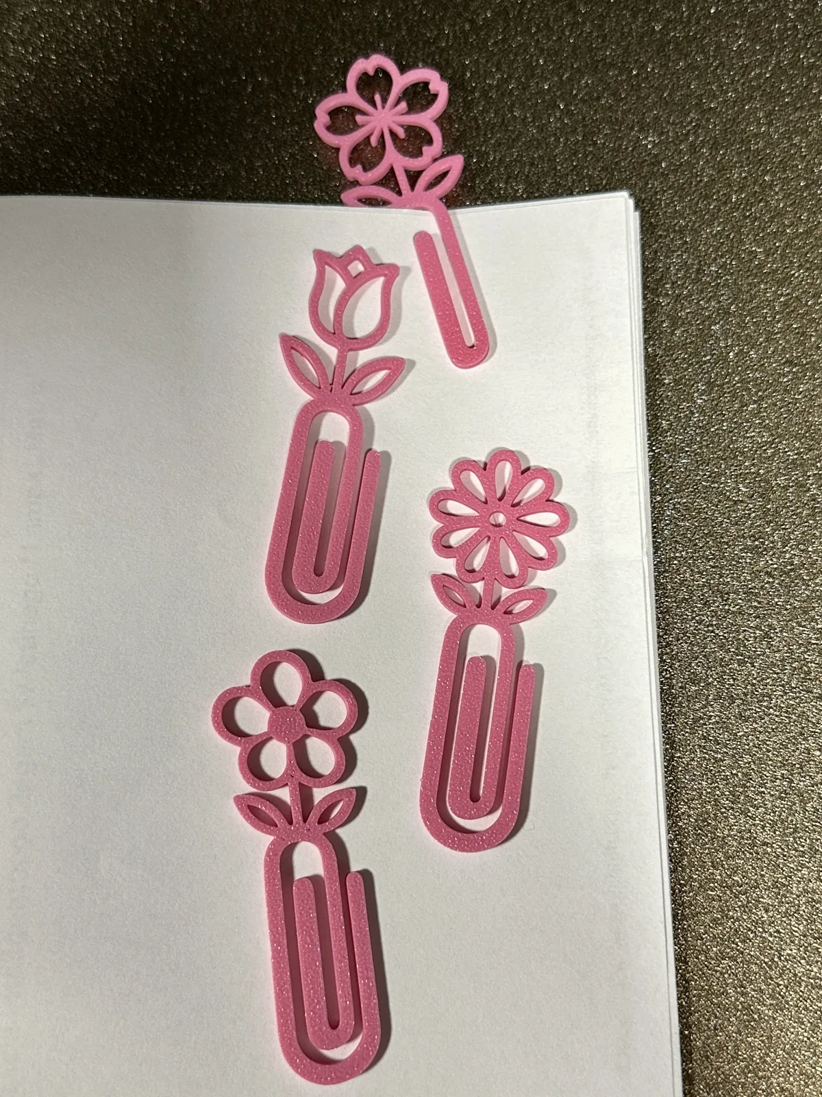 Clipes marcadores de flores impresso em 3D, foto 3