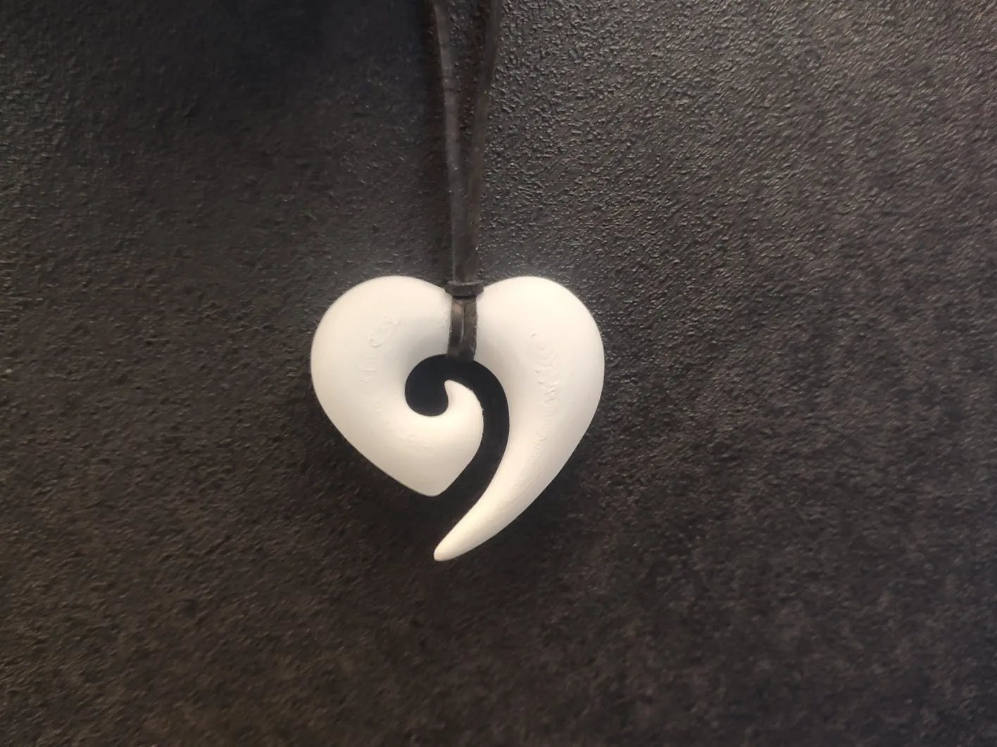 Dije corazón impreso en 3D, foto 3