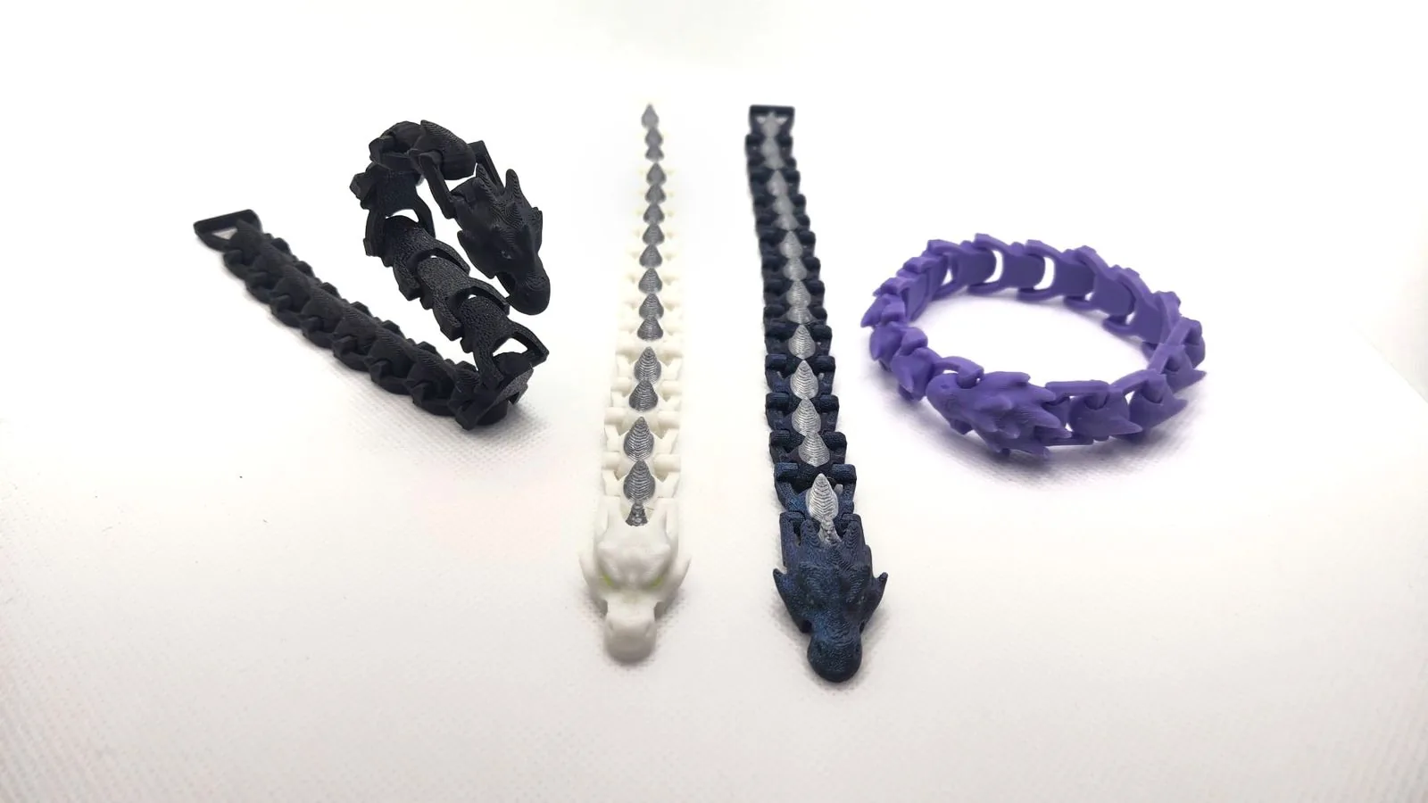 Pulseira de Dragão Articulado impresso em 3D, foto 4