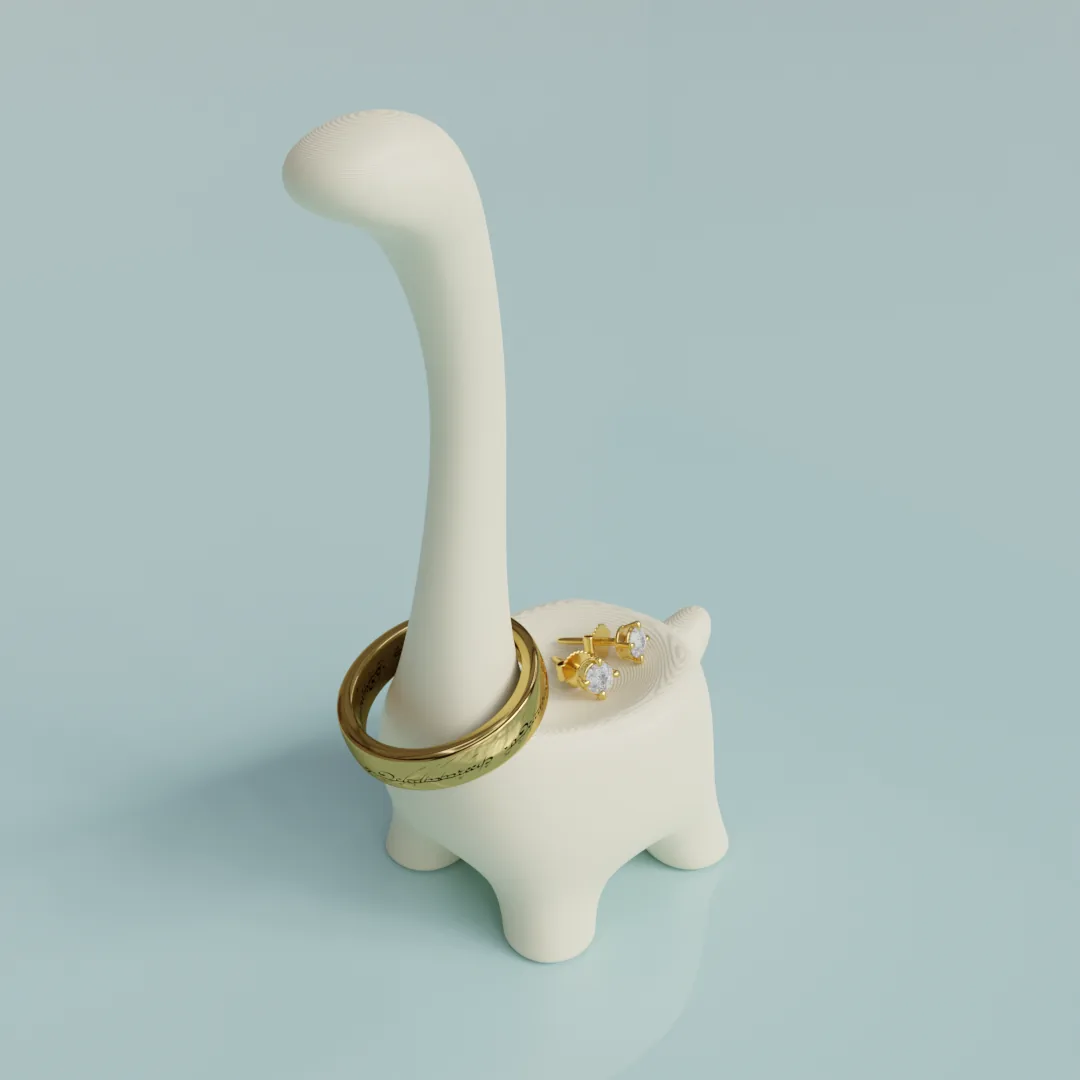 Porta anillos dinosaurio impreso en 3D, foto 4