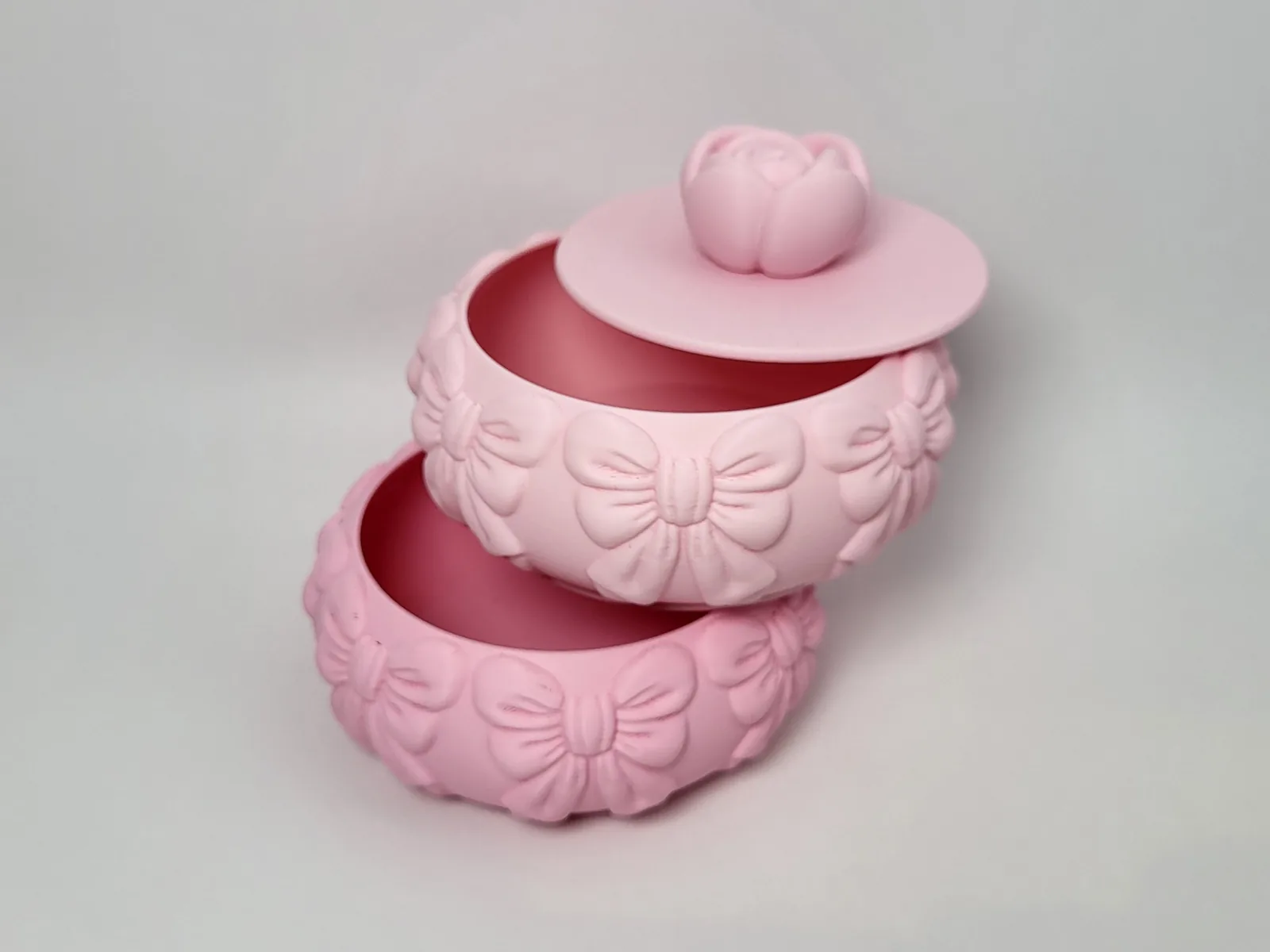 Joyero apilable con moño impreso en 3D, foto 3