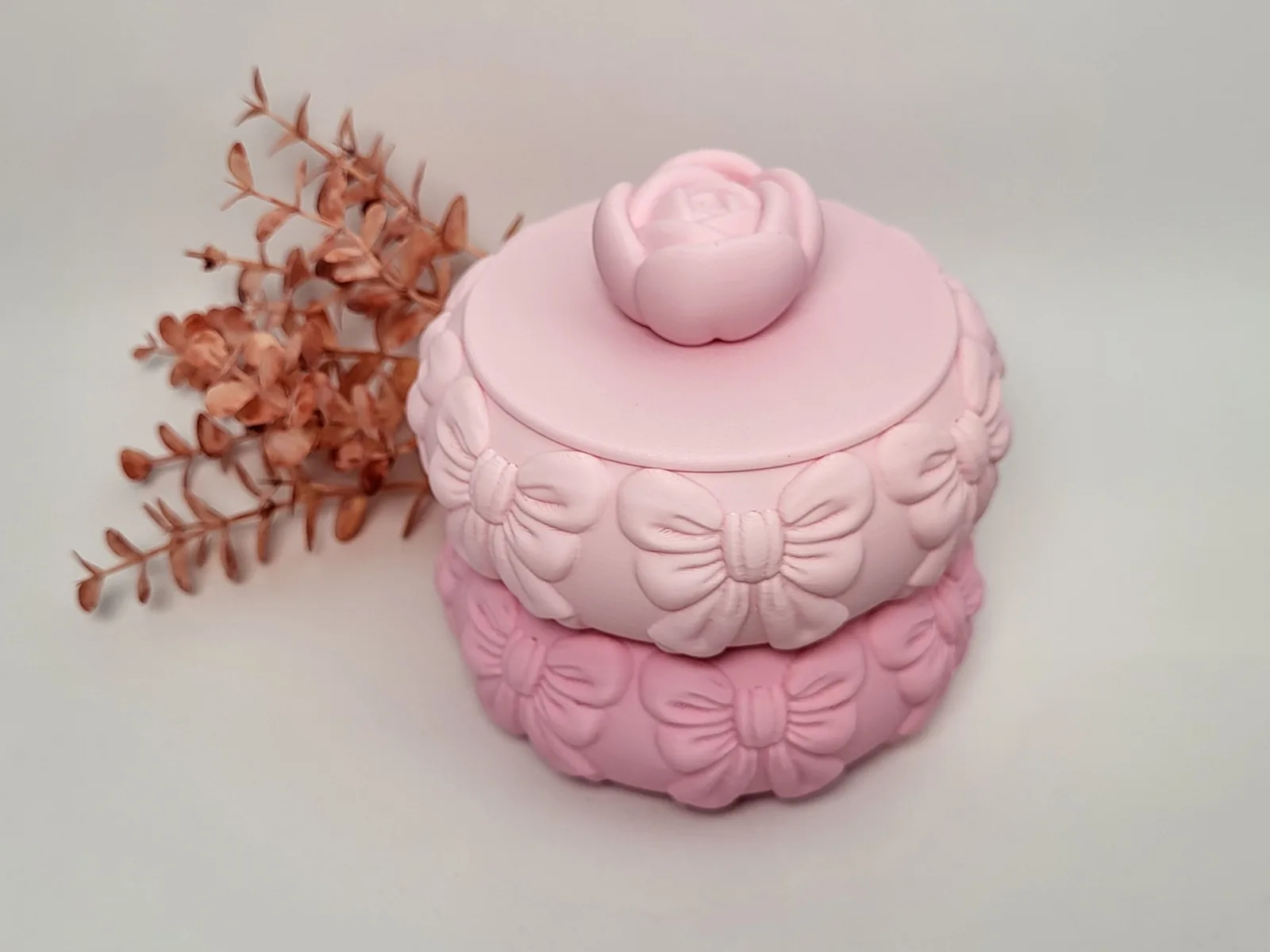 Joyero apilable con moño impreso en 3D, foto 4