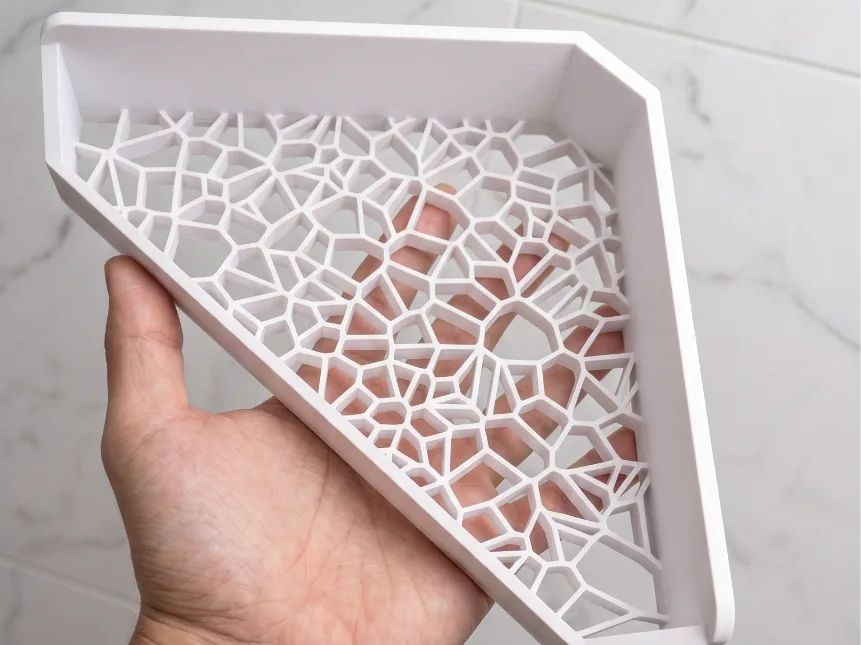 Openwork Corner Shower Shelf