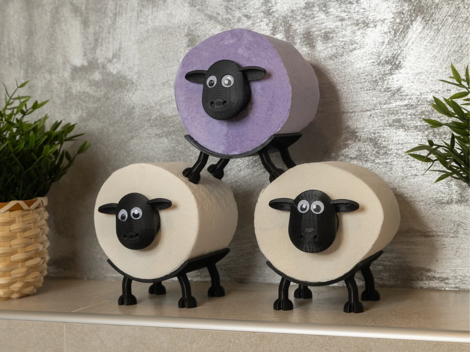 3D printed Sheep Toilet Roll Holder, photo 3