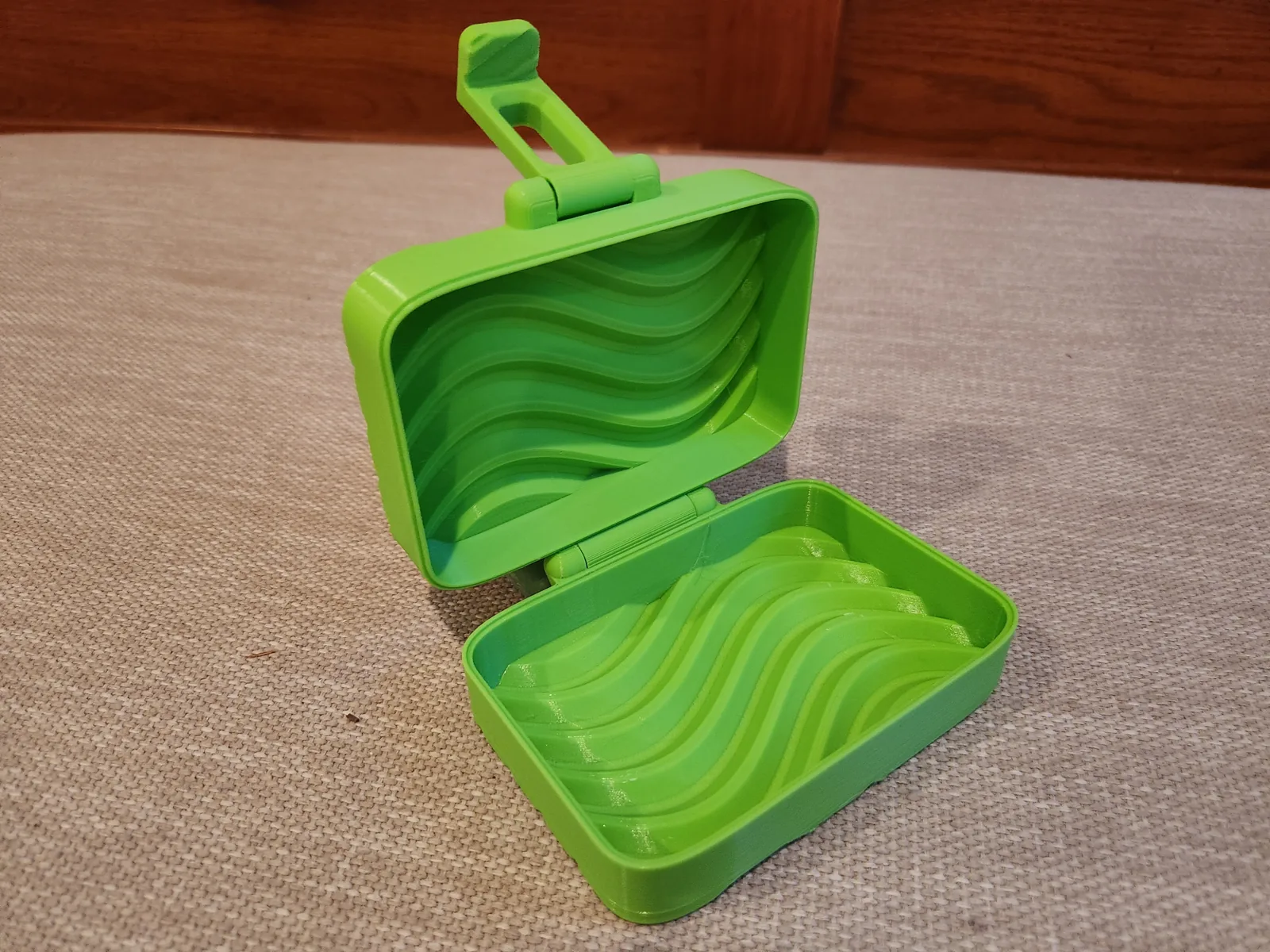 Saboneteira de viagem com trava impresso em 3D, foto 4