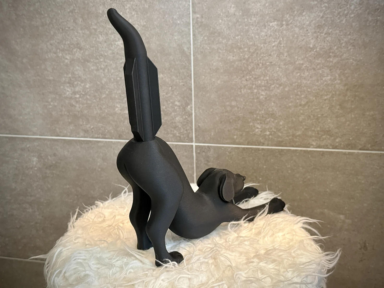 3D printed Stretching Dog Toilet Roll Holder, photo 3