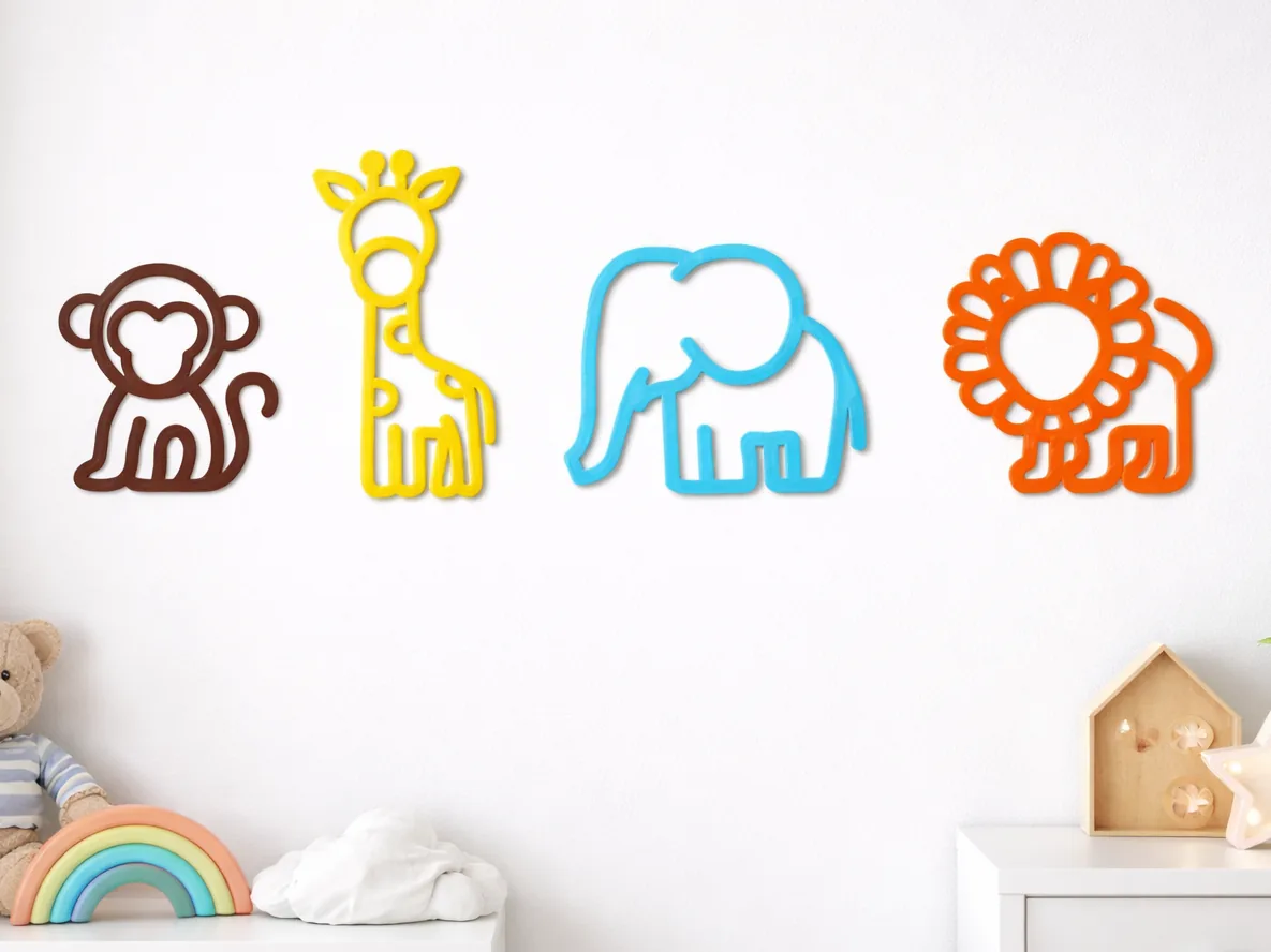Animales de safari para la pared