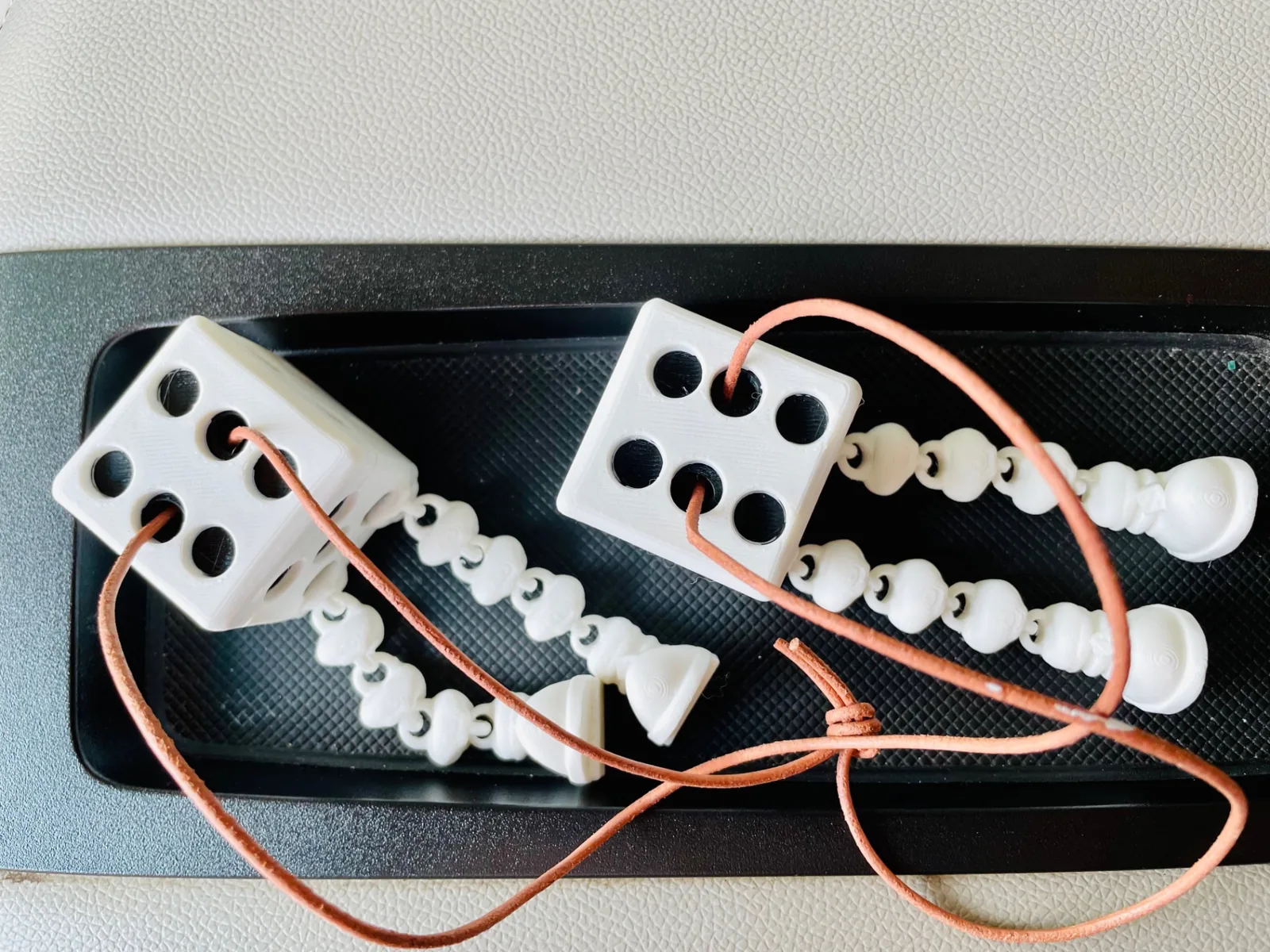 3D printed Rearview Mirror Dice with Legs, photo 5