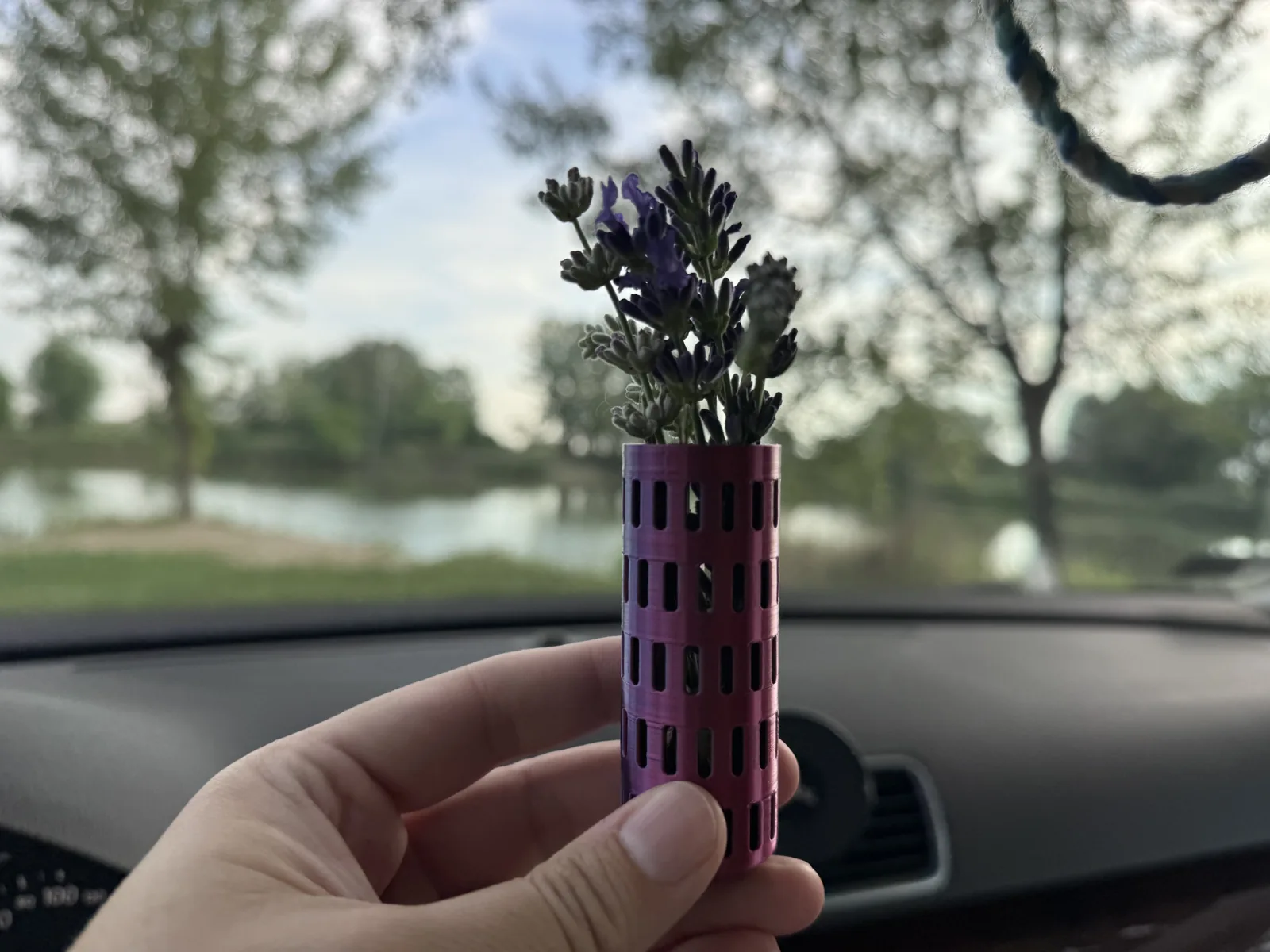 Aromatizador natural pendente recarregável impresso em 3D, foto 5