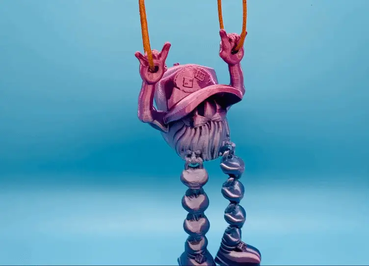 3D printed Rocker Gnome Mirror Hanger, photo 3