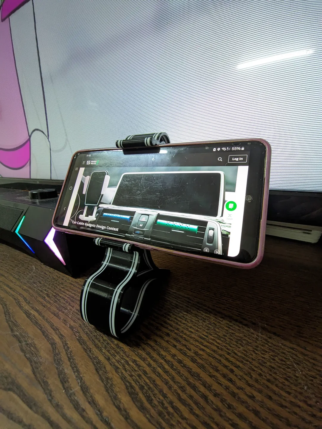3D printed Dashboard Phone Holder, photo 3