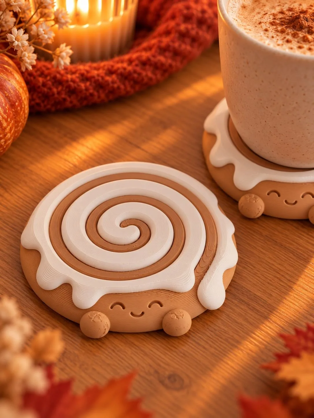 Posavasos rollo de canela impreso en 3D, foto 6