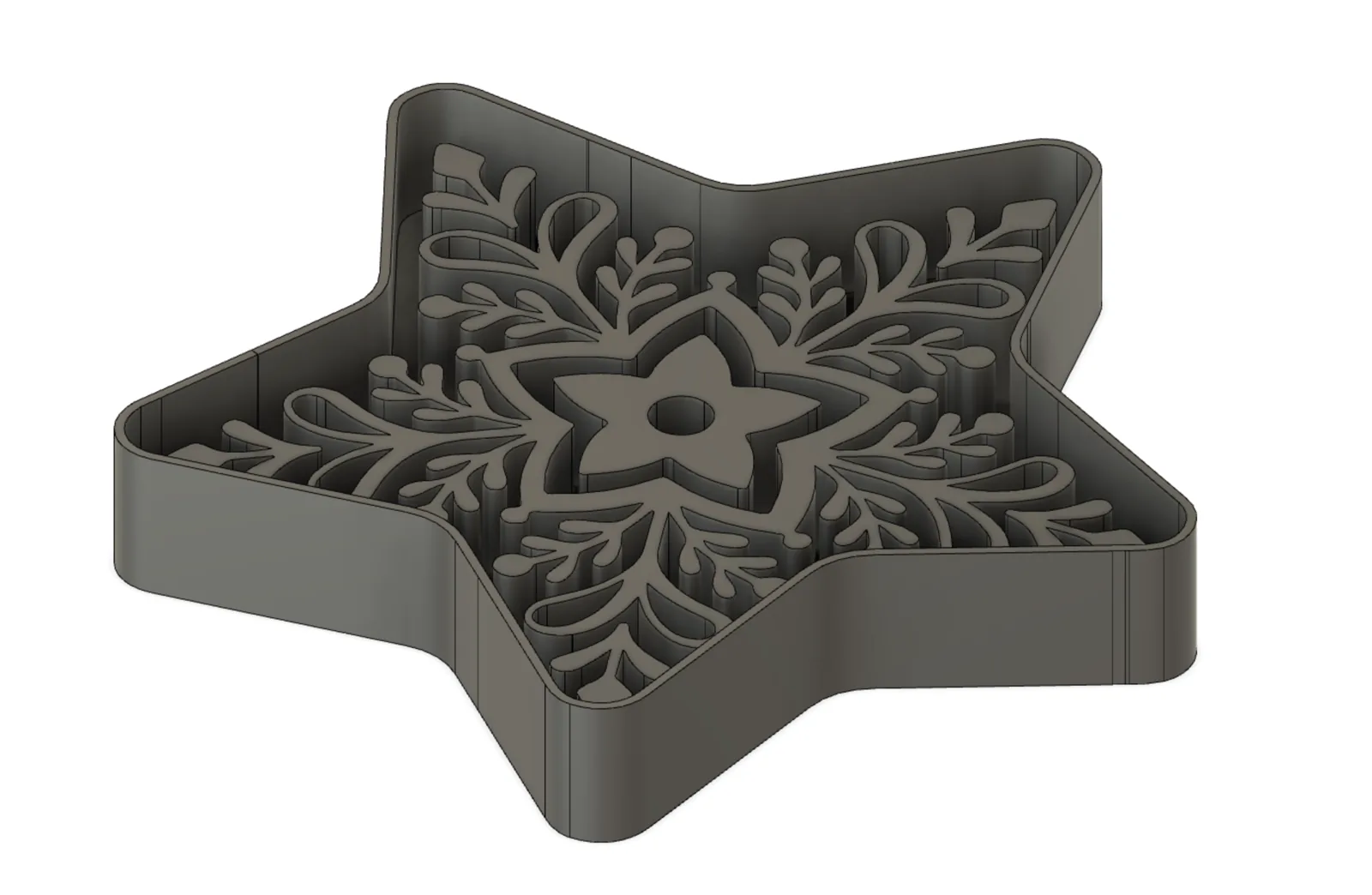 Cortador de galletas estrella con sello impreso en 3D, foto 3