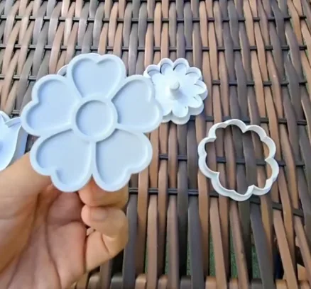 Cortadores de biscoito flores com carimbo impresso em 3D, foto 4