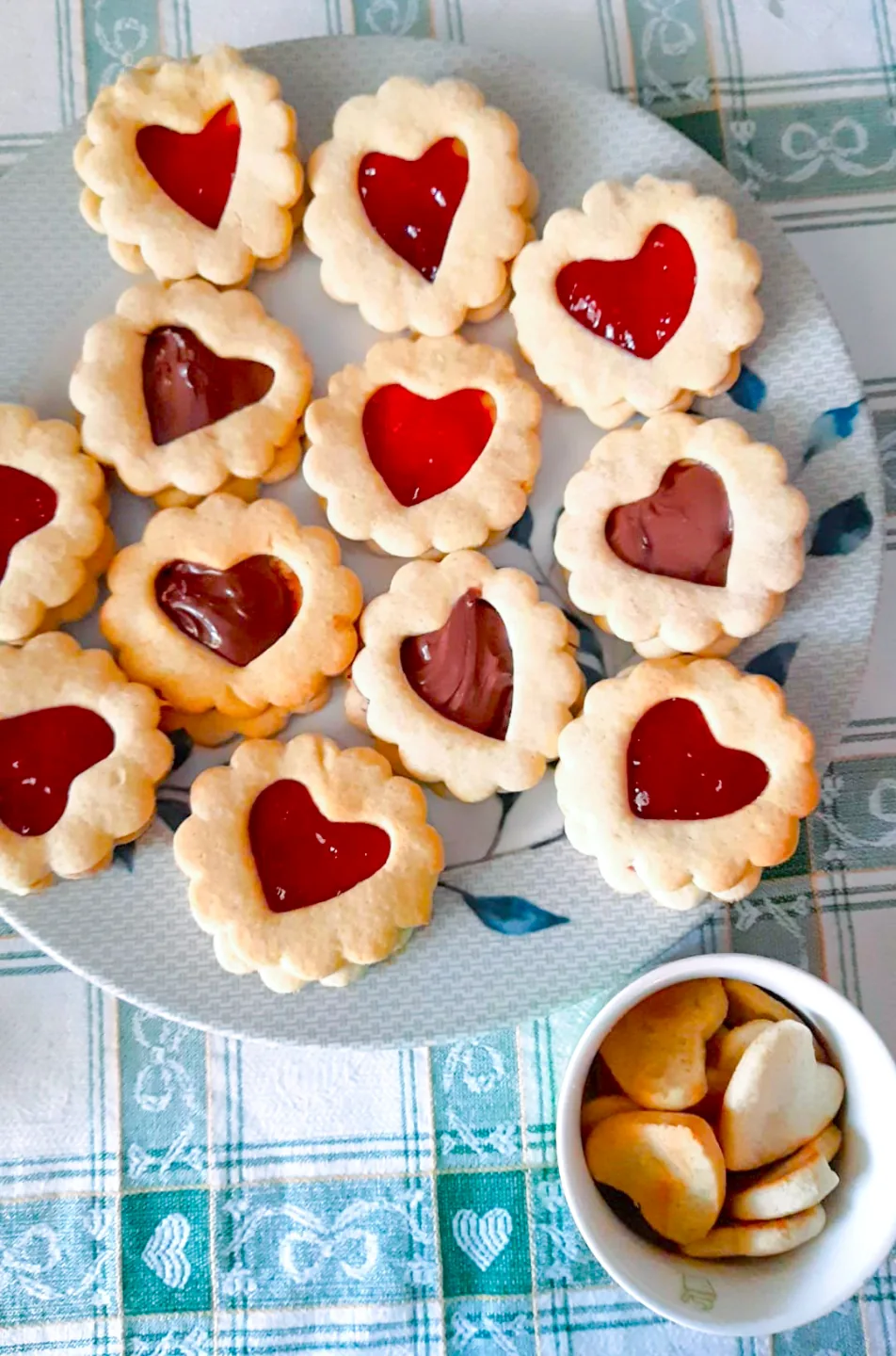Cortador de galletas corazón en flor