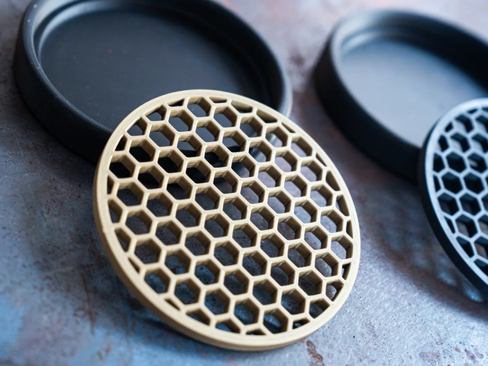 3D printed Honeycomb Coasters with Holder, photo 3