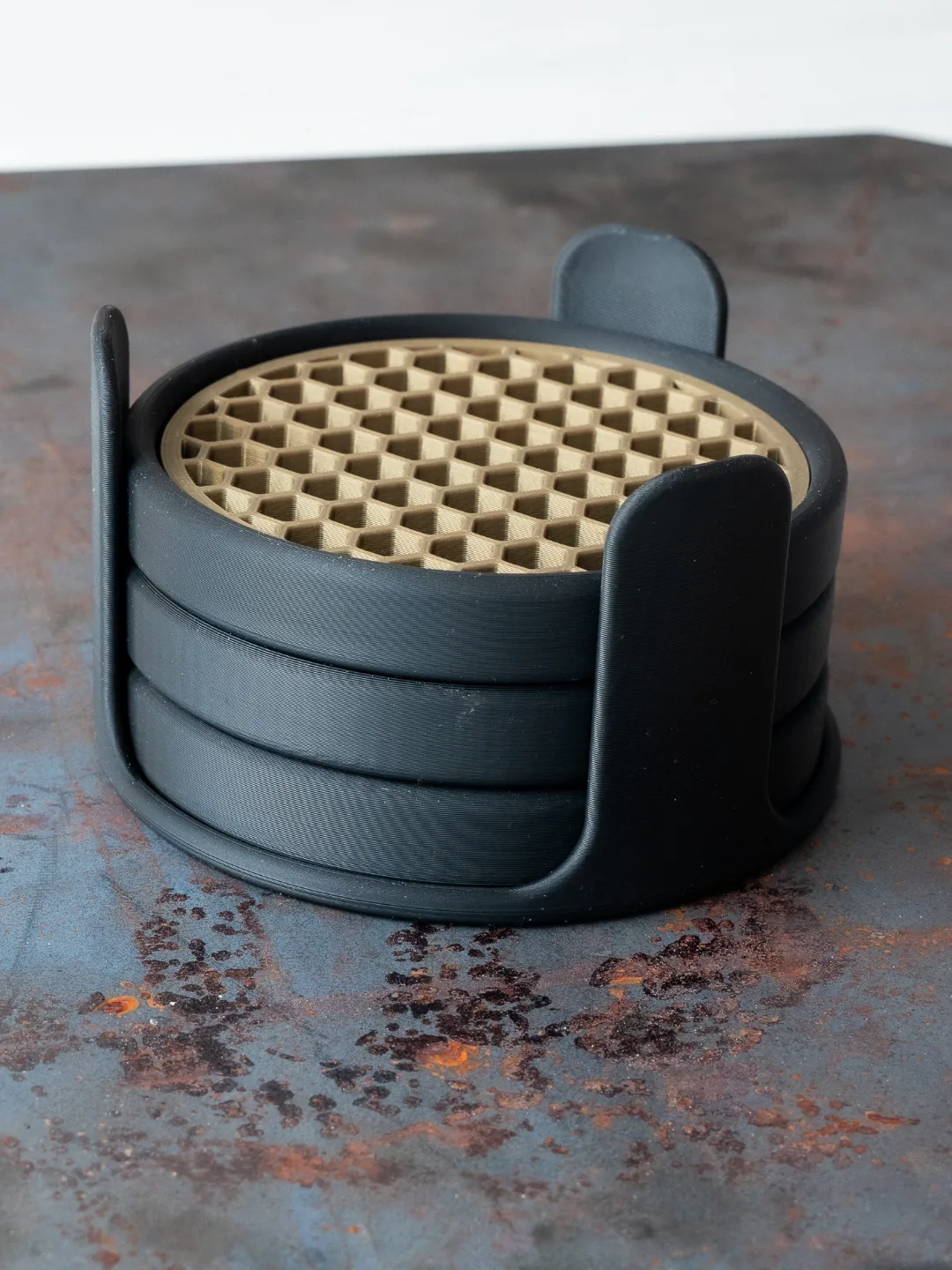 3D printed Honeycomb Coasters with Holder, photo 4