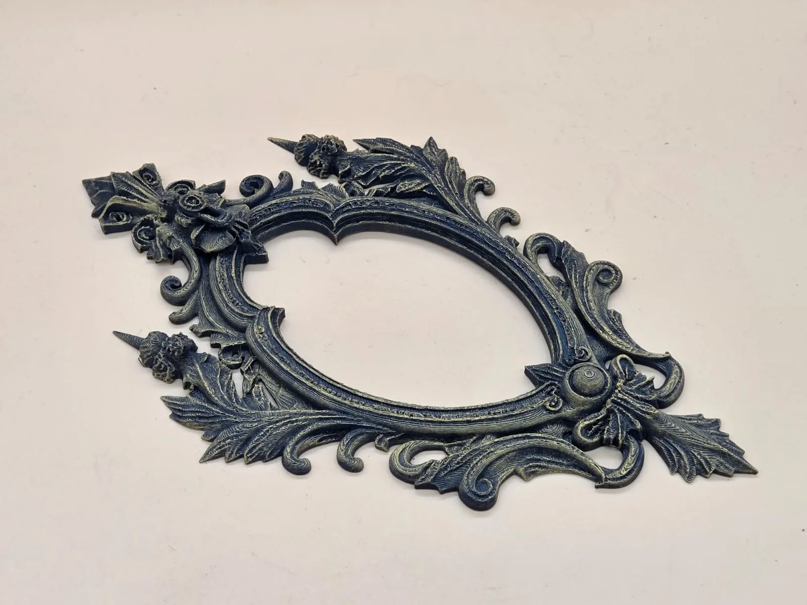 Marco ornamental barroco impreso en 3D, foto 4