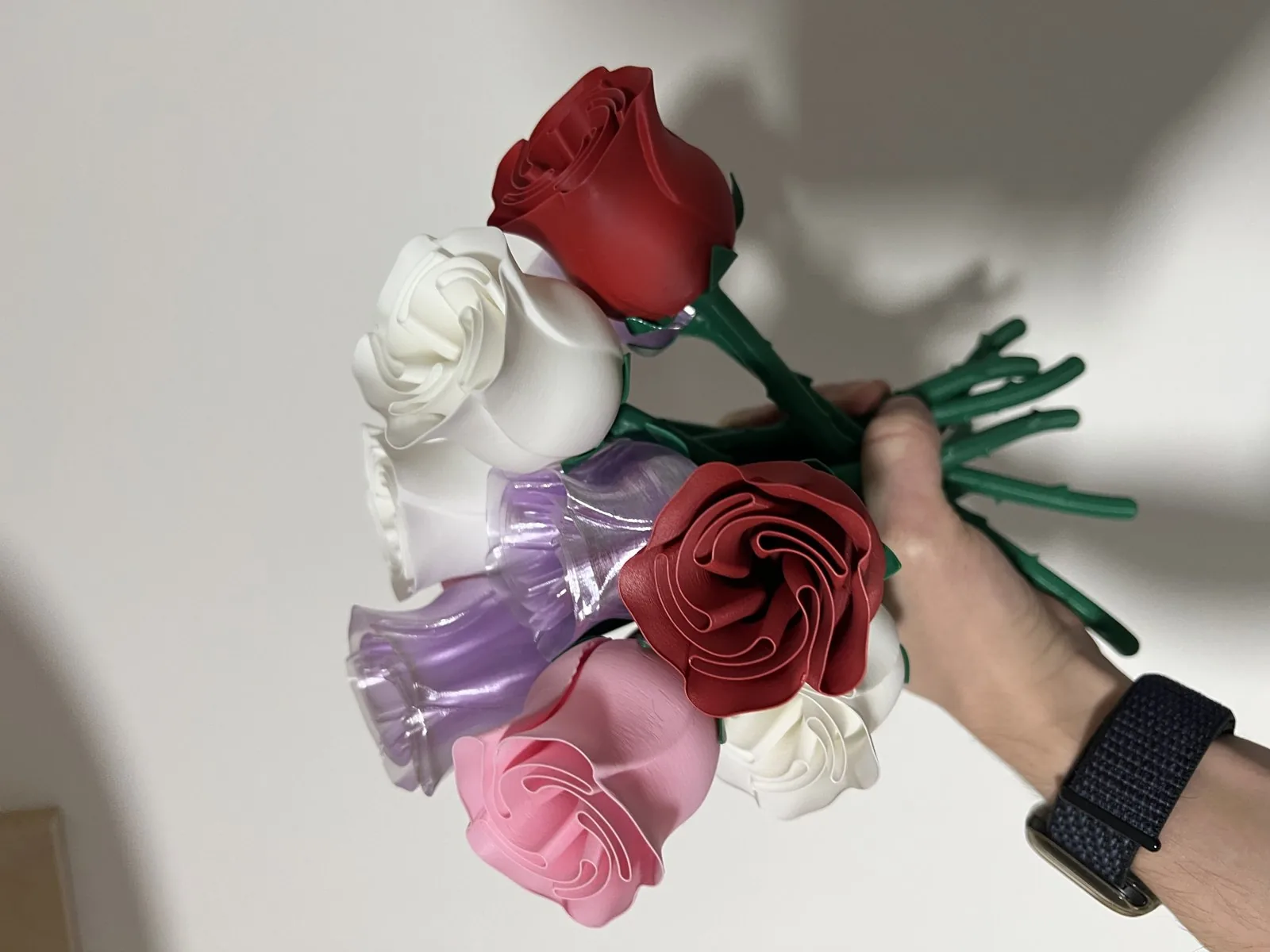 Rosa con tallo impreso en 3D, foto 3