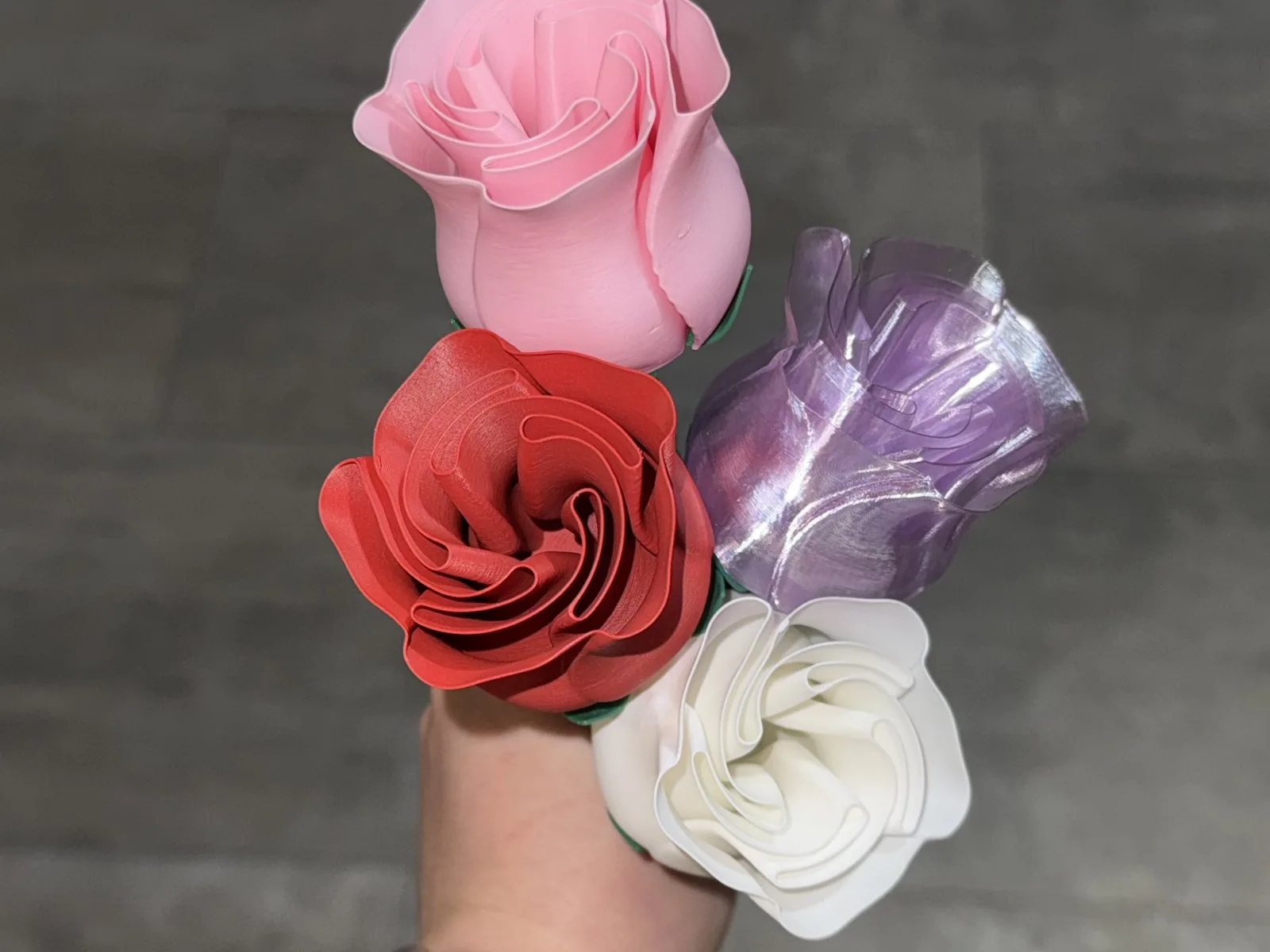 Rosa con tallo impreso en 3D, foto 4
