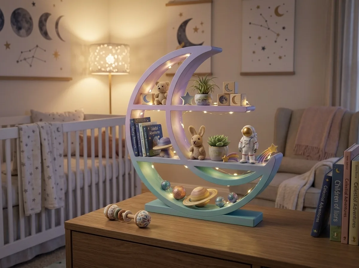 3D printed Crescent Moon Shelf, photo 4