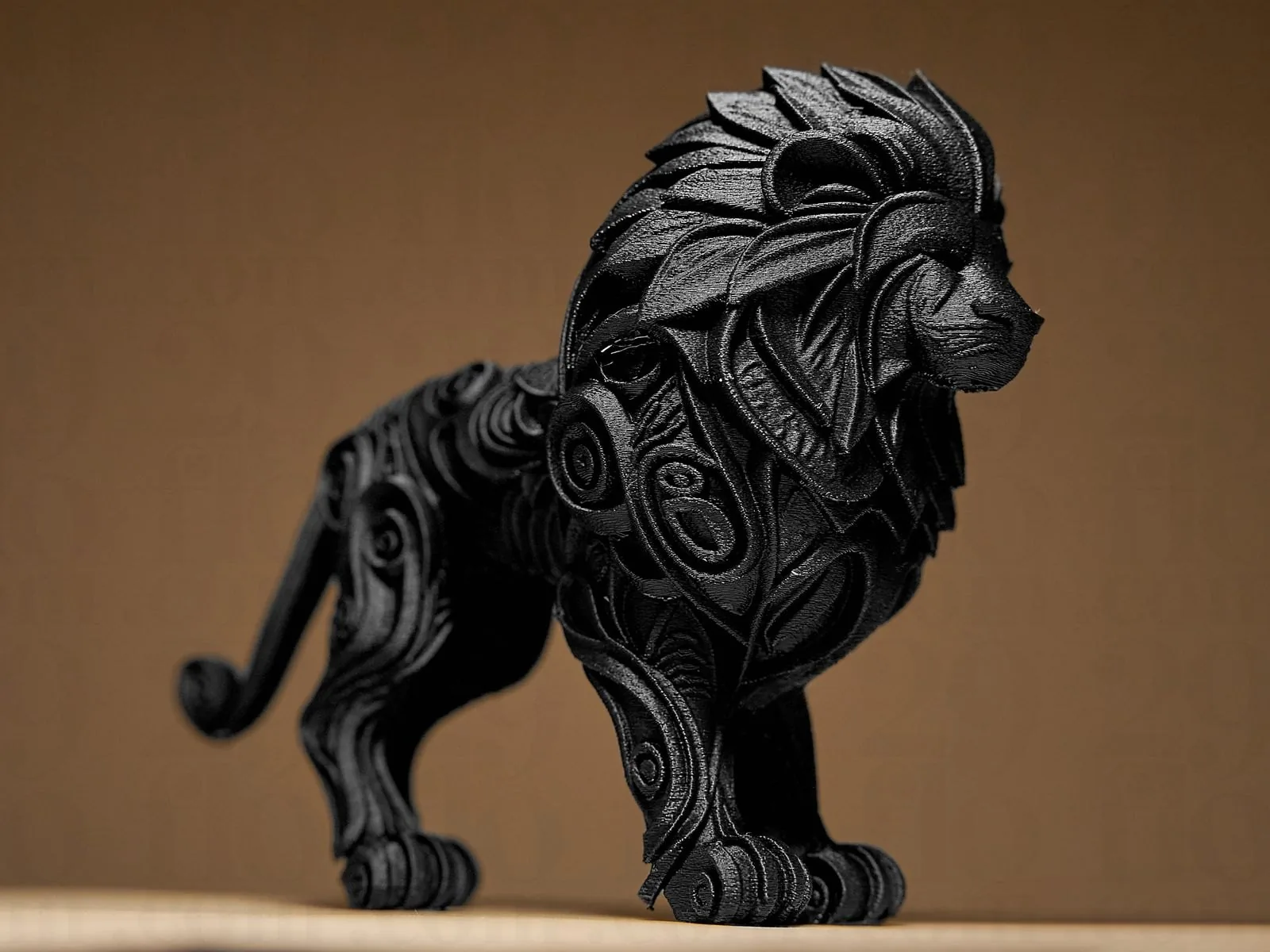 Escultura de león impreso en 3D, foto 2