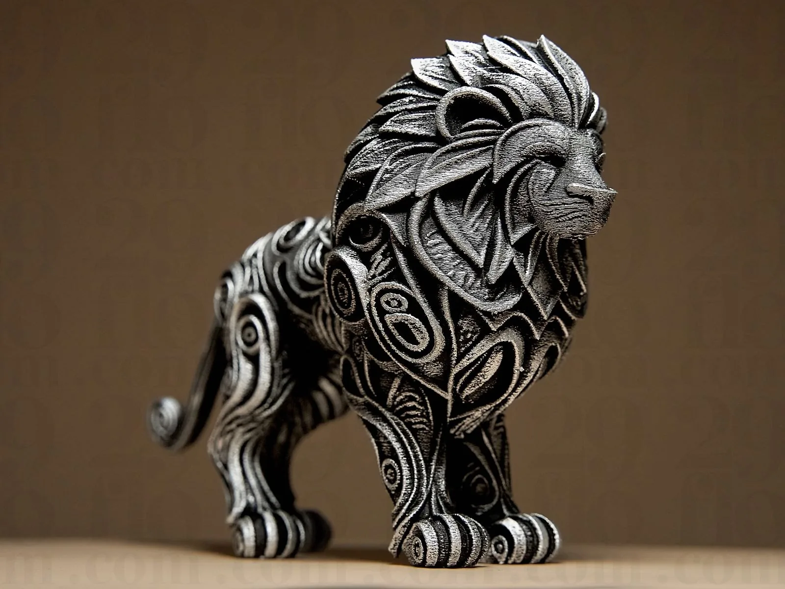 Escultura de león impreso en 3D, foto 6
