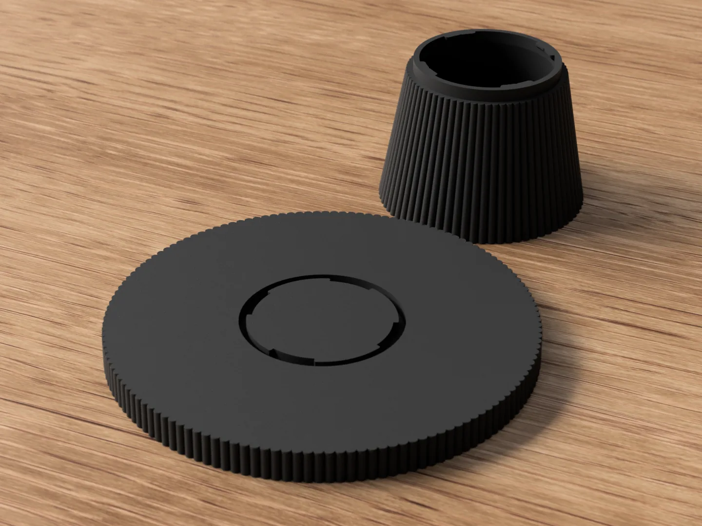 Bandeja pedestal japandi impreso en 3D, foto 4