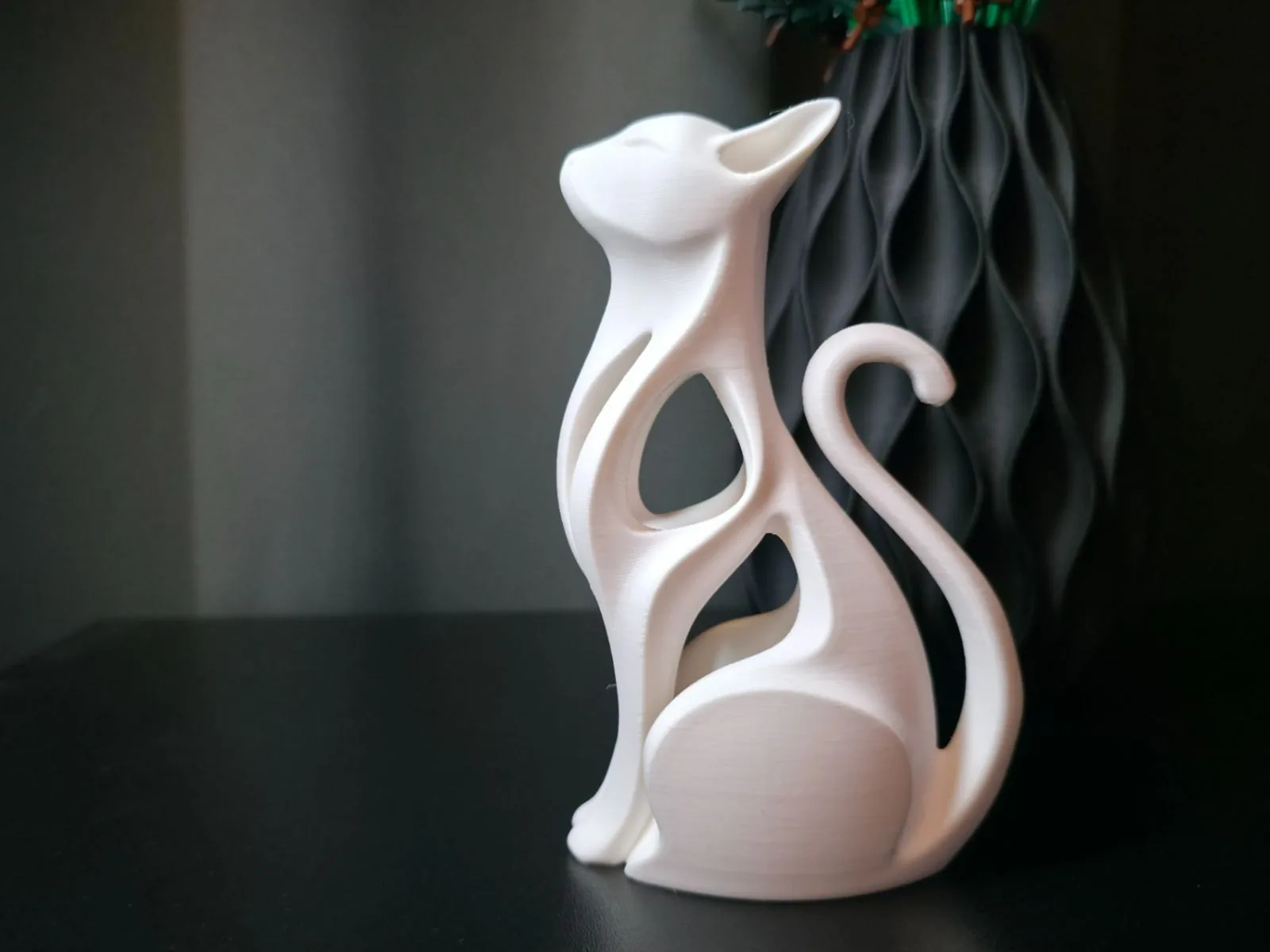 Figura de gato moderna impreso en 3D