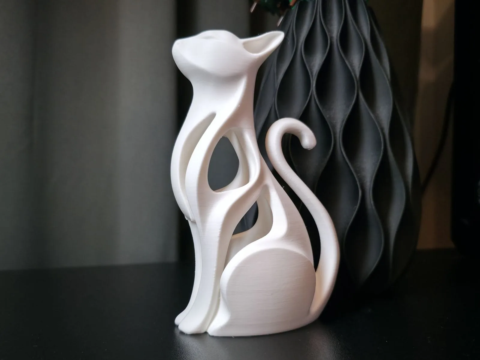 Figura de gato moderna impreso en 3D, foto 2