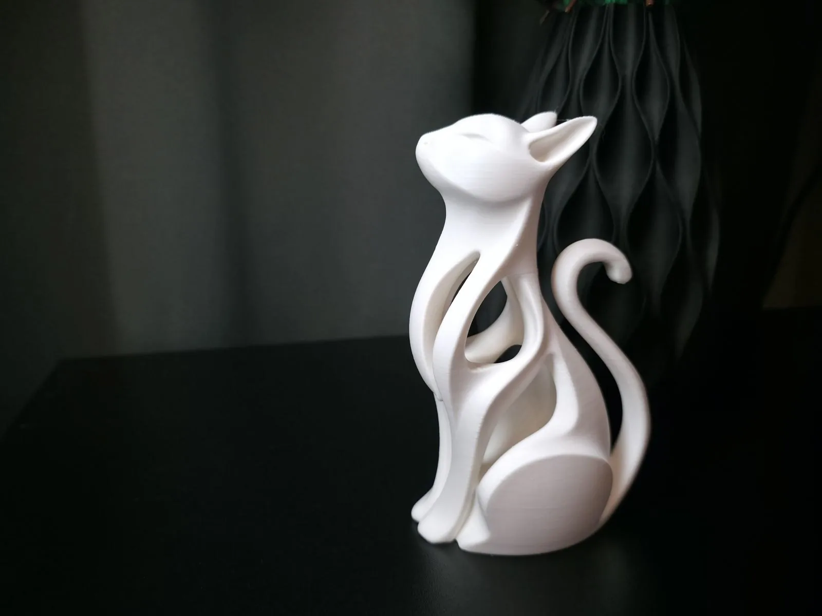 Figura de gato moderna impreso en 3D, foto 3