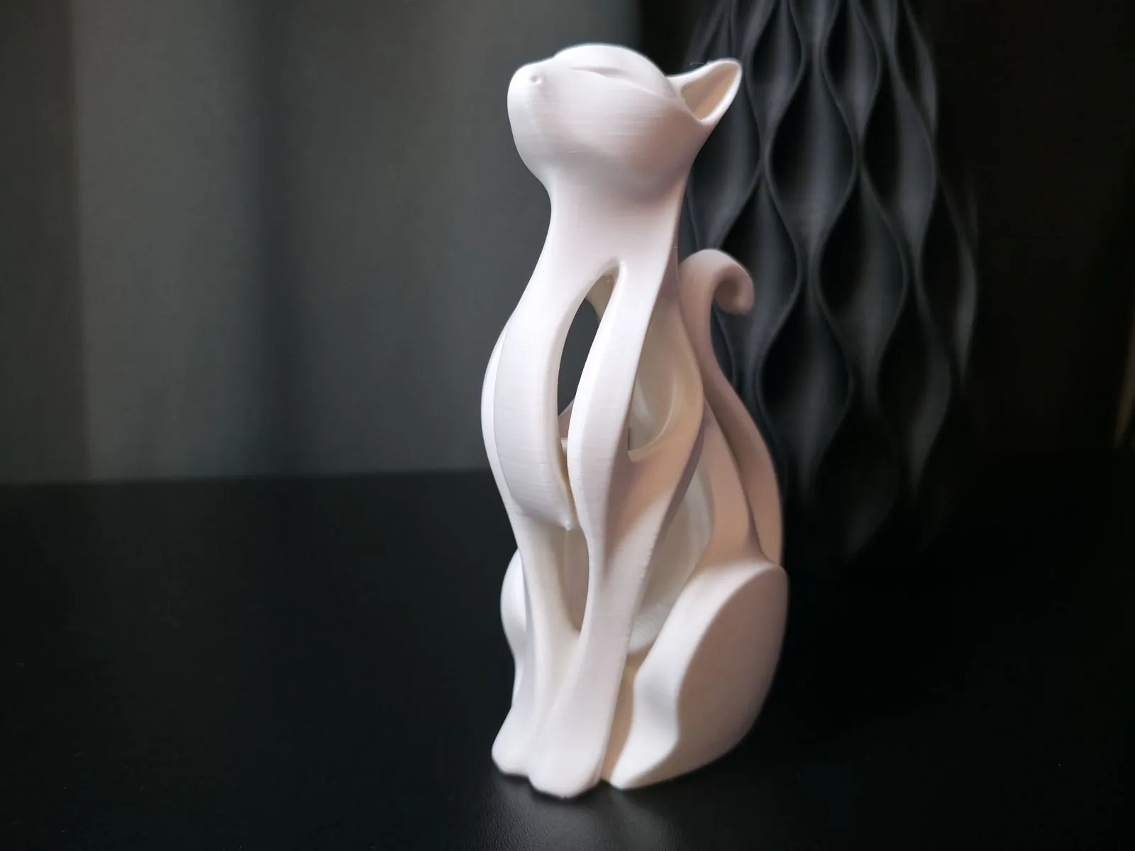Figura de gato moderna impreso en 3D, foto 4