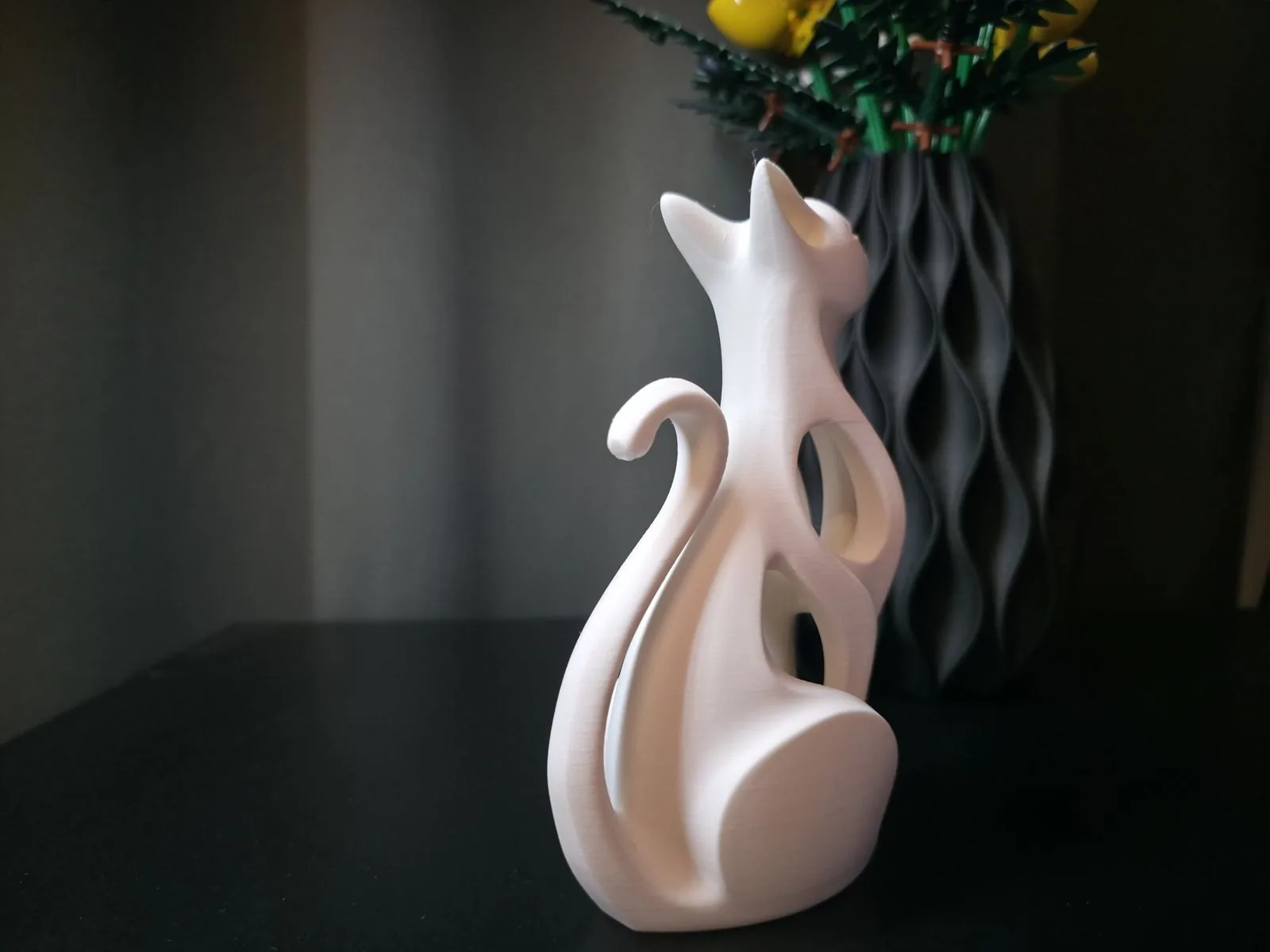 Figura de gato moderna impreso en 3D, foto 6