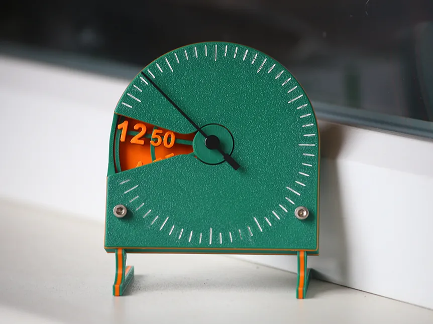 Reloj de disco giratorio