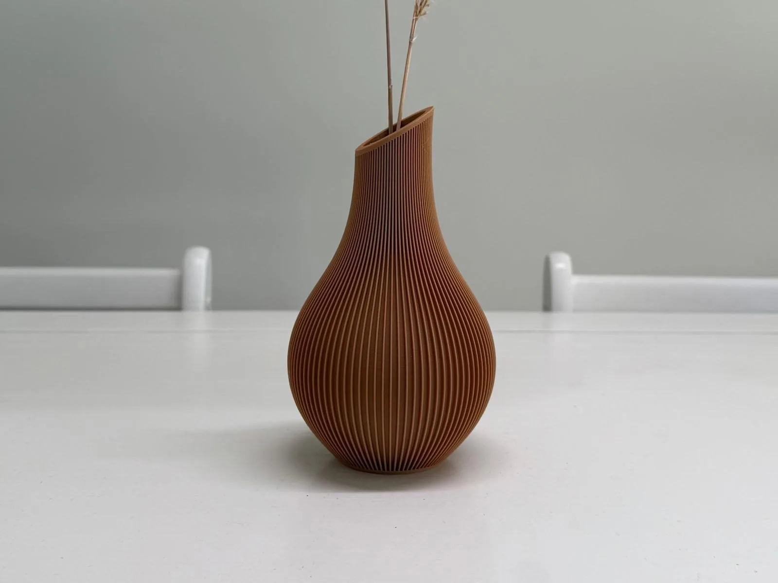 Florero japandi Shizu impreso en 3D, foto 4