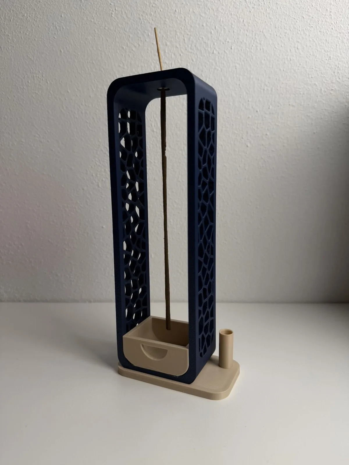 Porta incienso Voronoi impreso en 3D, foto 3
