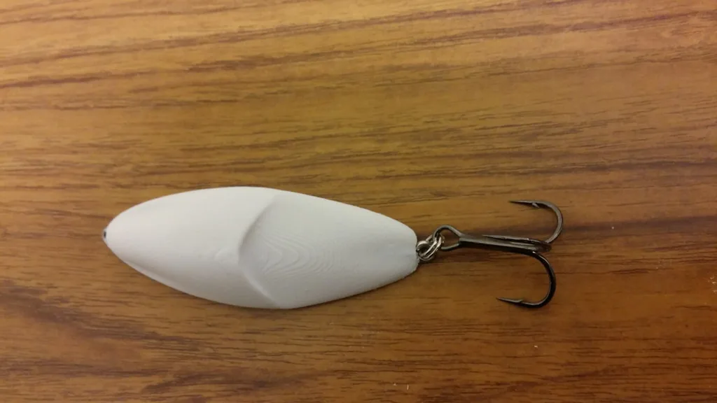 Cuchara de pesca (señuelo) impresa en 3D