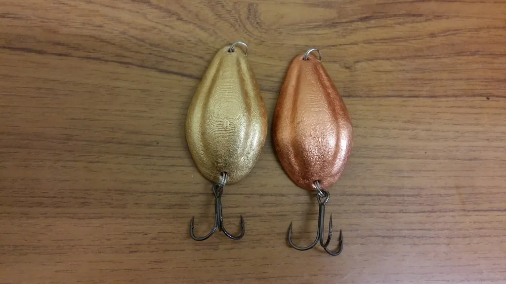 Cuchara de pesca (señuelo) impresa en 3D impreso en 3D, foto 3