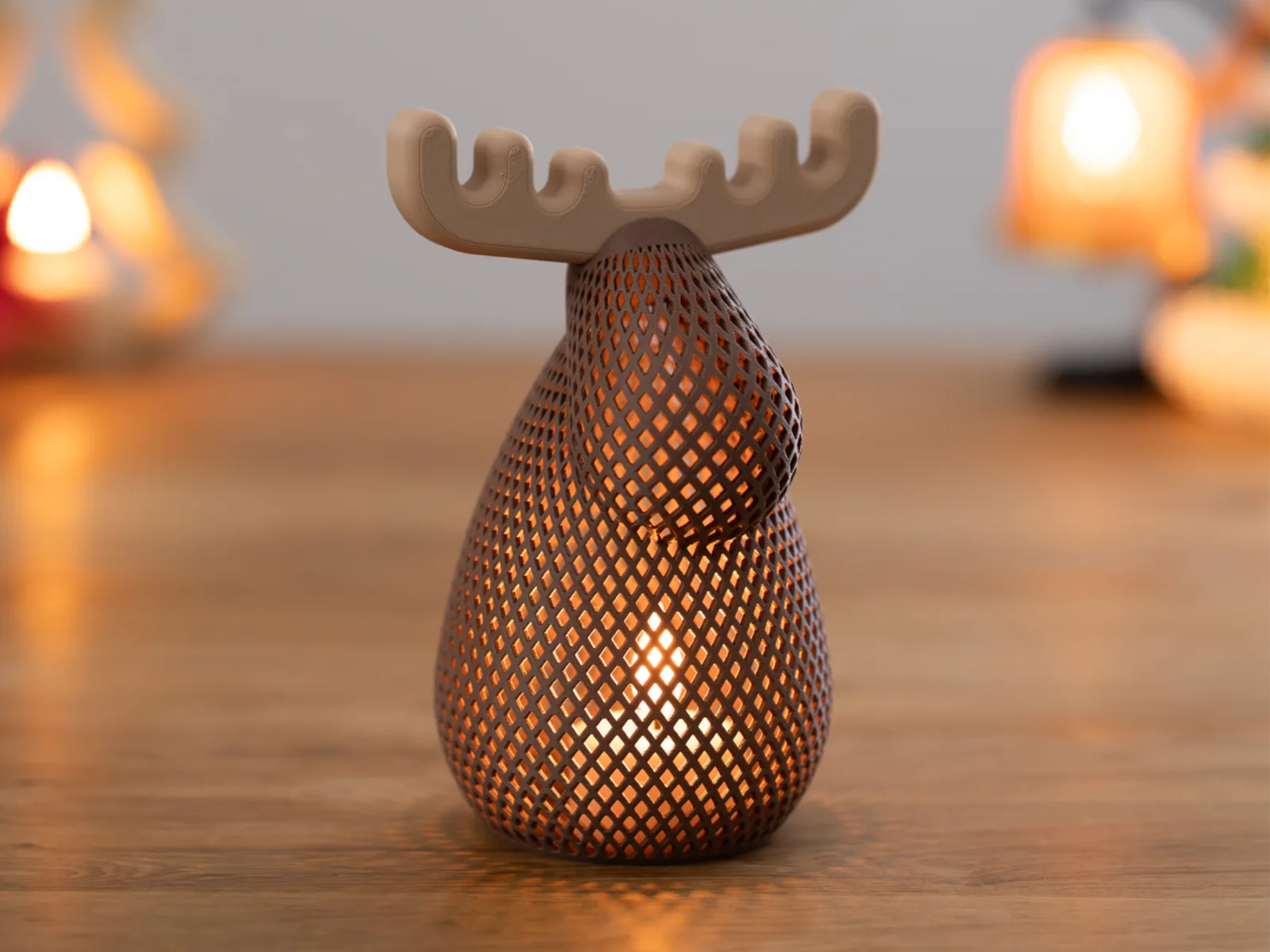 Alce navideño para vela LED