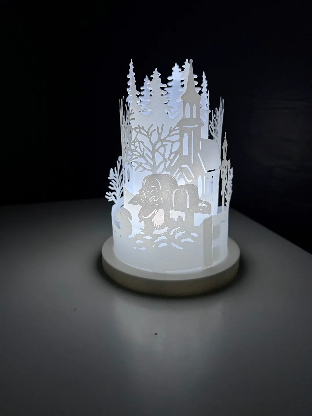 3D printed Round Christmas scene lantern, photo 3