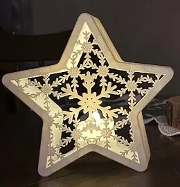 3D printed Openwork stars for LED tealight (set of 2), photo 5