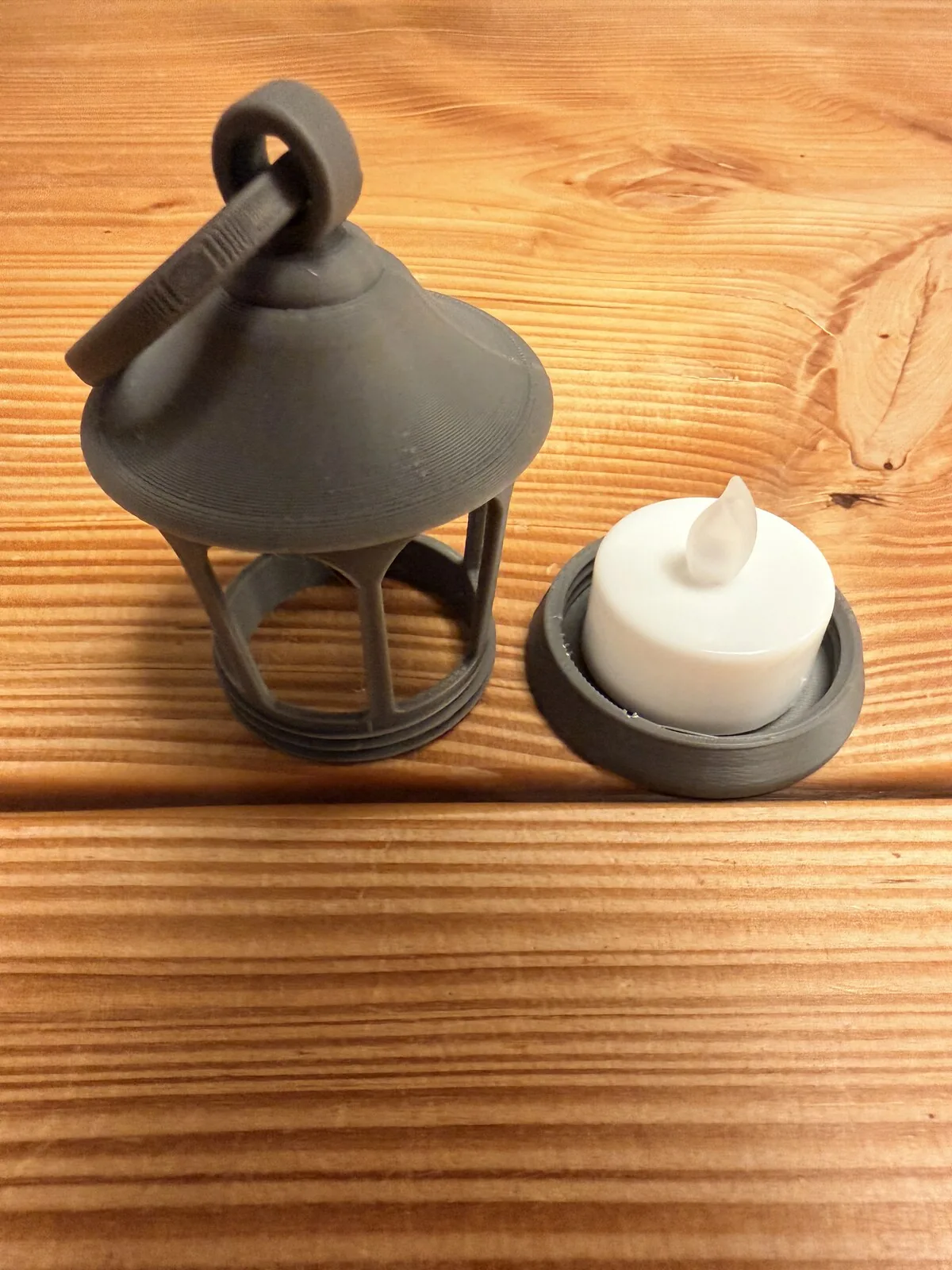 Farolito colgante para vela LED impreso en 3D, foto 4