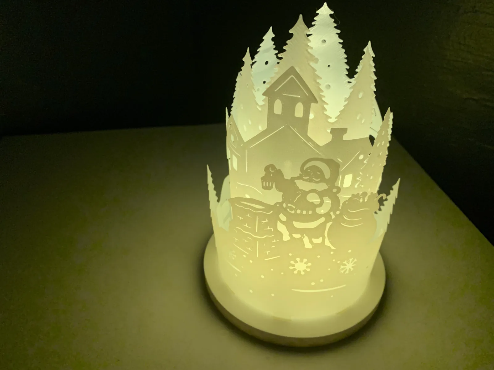 3D printed Round Santa lantern for Candle Day, photo 3