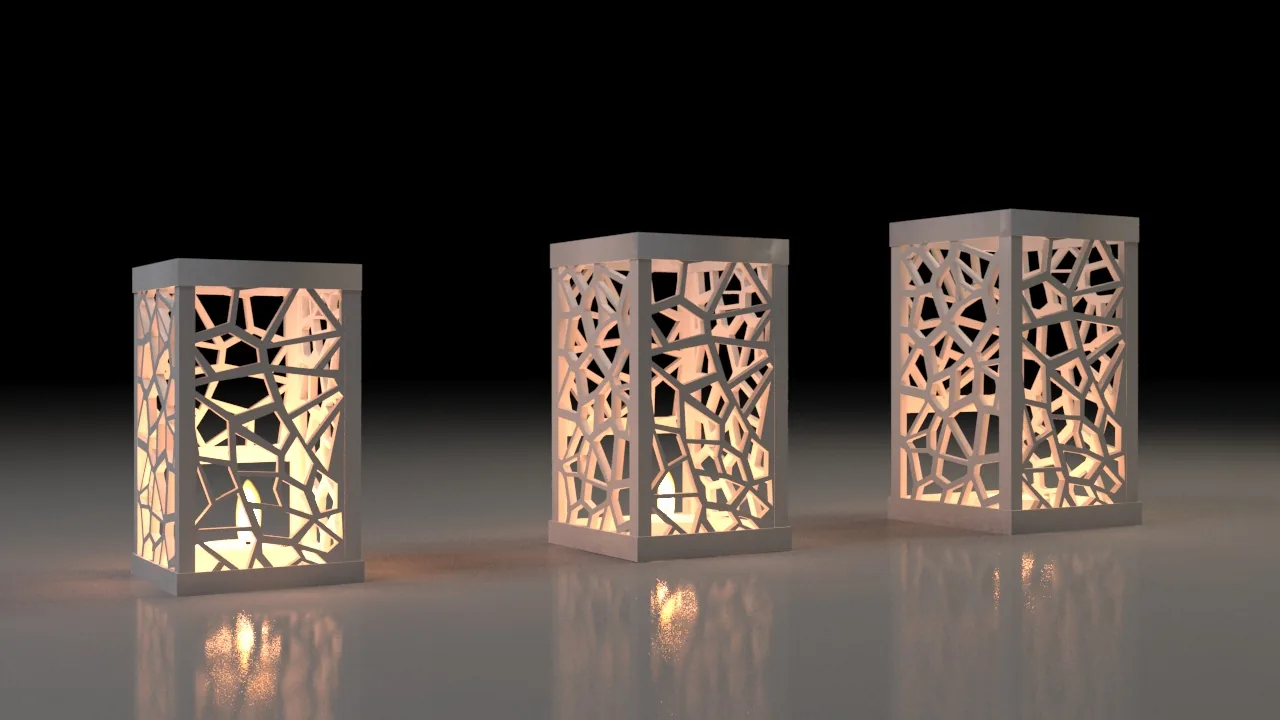 3D printed Voronoi Lantern, photo 3