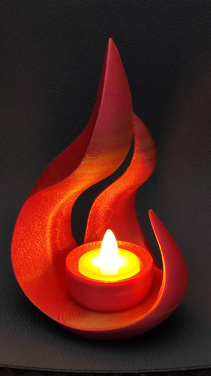 3D printed Flame Tealight Holder, photo 4