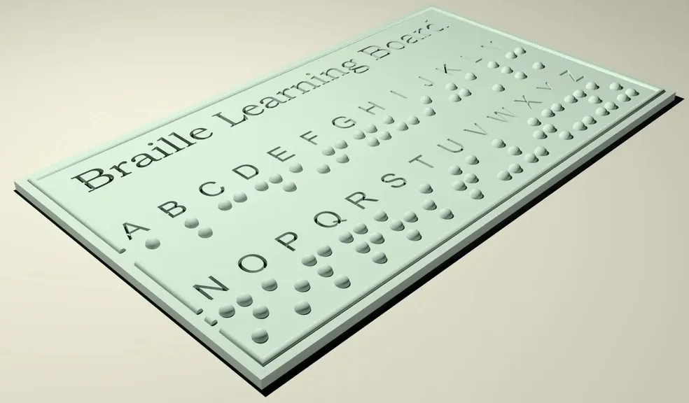 Tablero para aprender braille