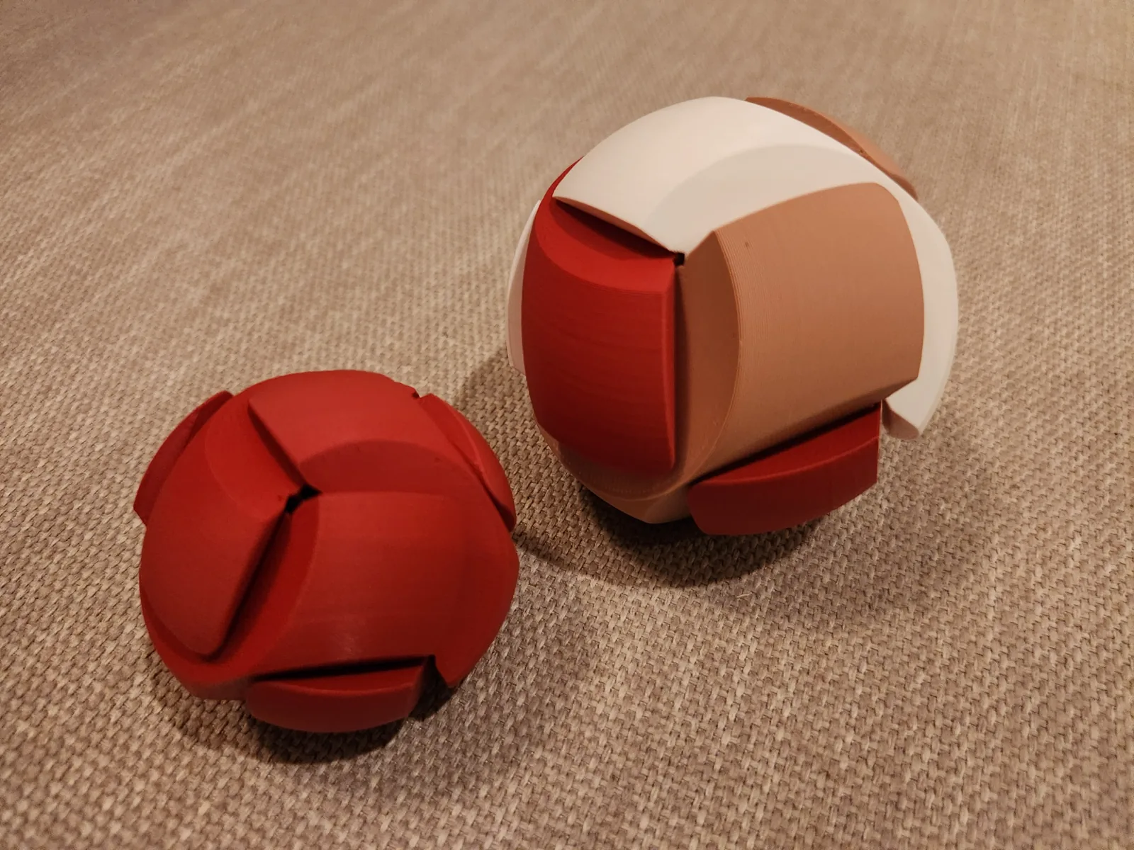 Rompecabezas esfera de seis piezas impreso en 3D, foto 3