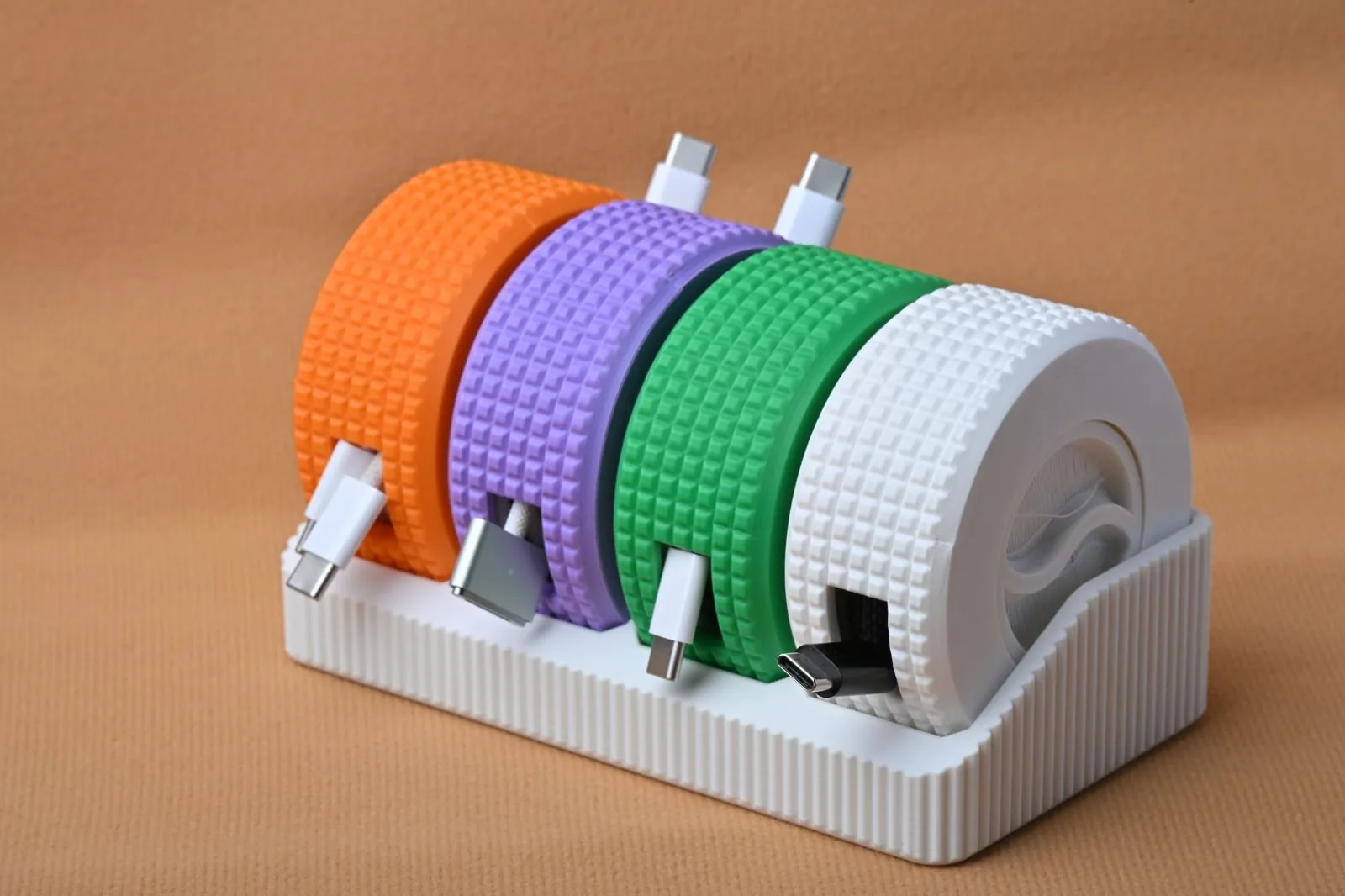 Organizador de cables en carrete impreso en 3D, foto 2