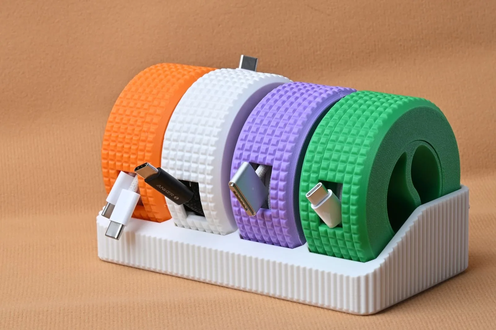 Organizador de cables en carrete impreso en 3D, foto 5